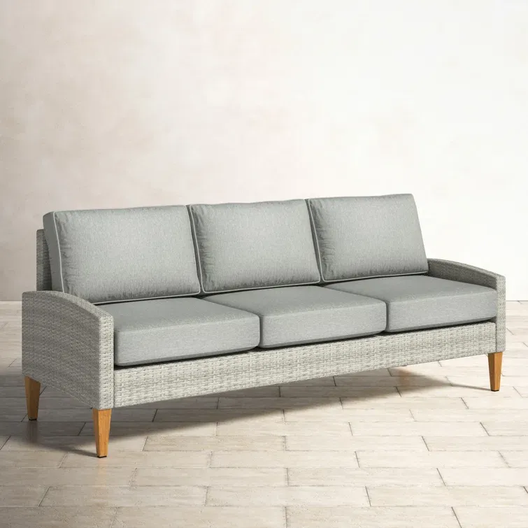 75.75'' All Weather Wicker Patio Sofa