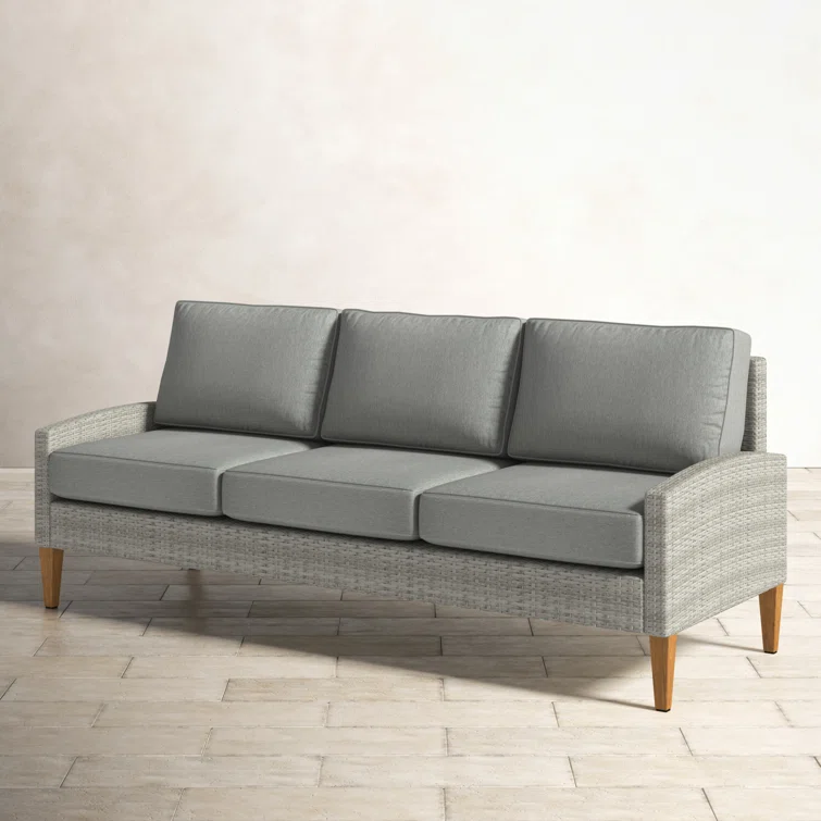 75.75'' All Weather Wicker Patio Sofa