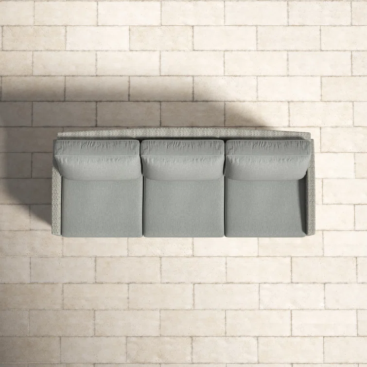 75.75'' All Weather Wicker Patio Sofa