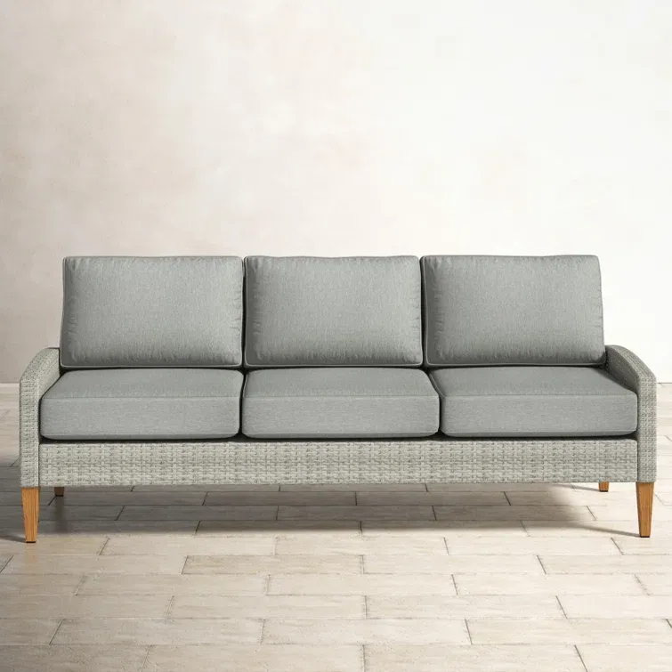 75.75'' All Weather Wicker Patio Sofa