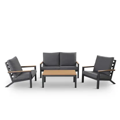 4 Piece Sofa Seating Group with Cushions (Set of 4)