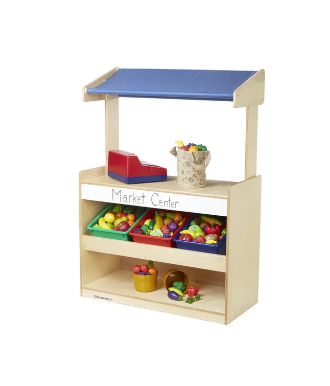 Market Stand with Canopy and Magnetic dry Erase Panel