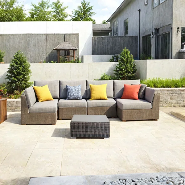 Modern Brown Square Coffee Table – No Assembly Required, Perfect for Living Rooms and Easy Setup