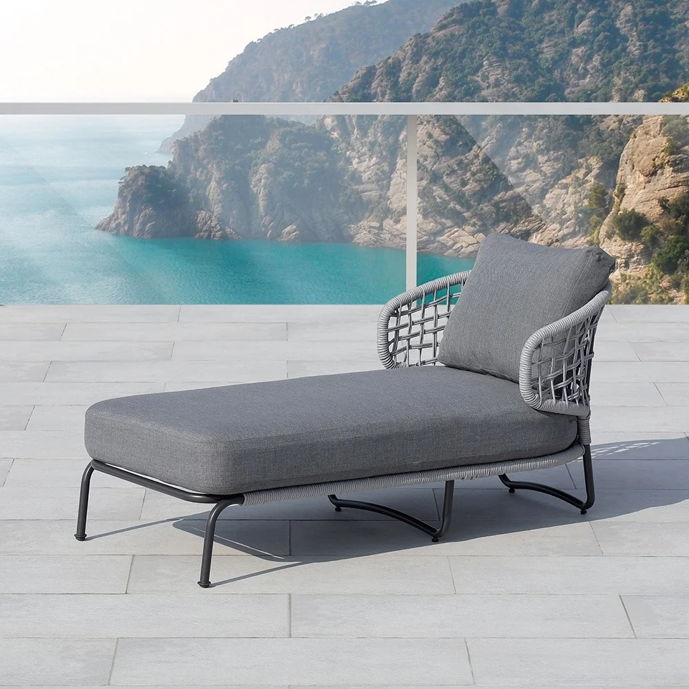 Grey Outdoor Lounge Chair