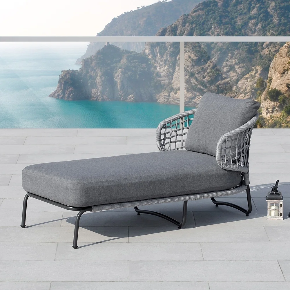 Grey Outdoor Lounge Chair