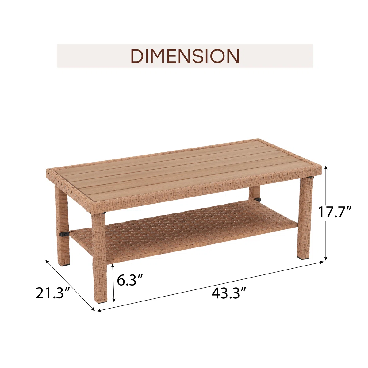 Outdoor Rattan Coffee Table