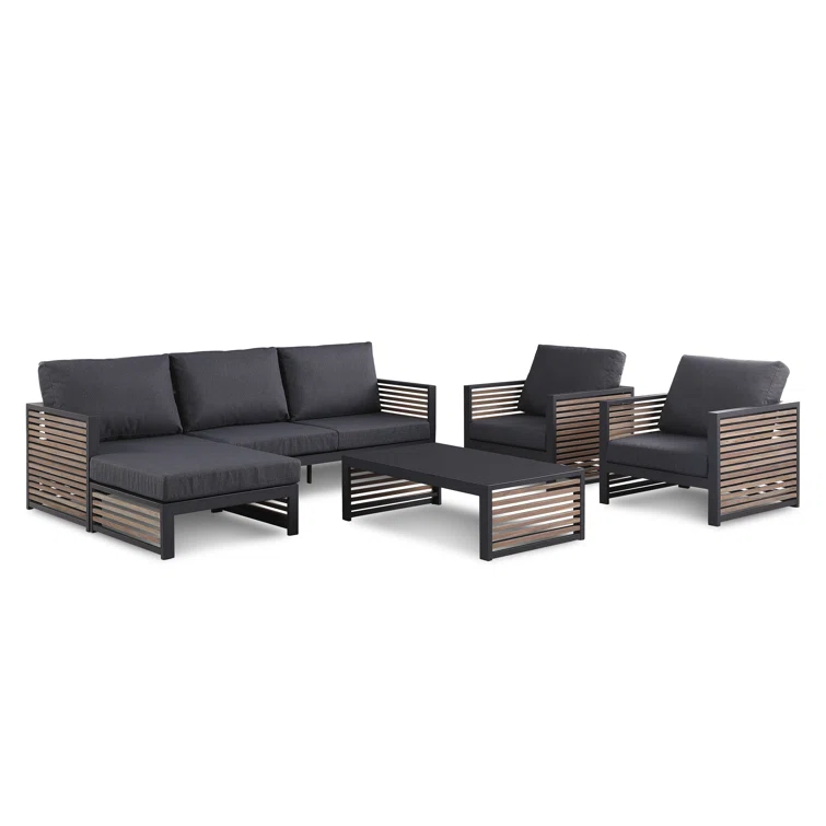 5 - Person Outdoor Seating Group with Custom Covers