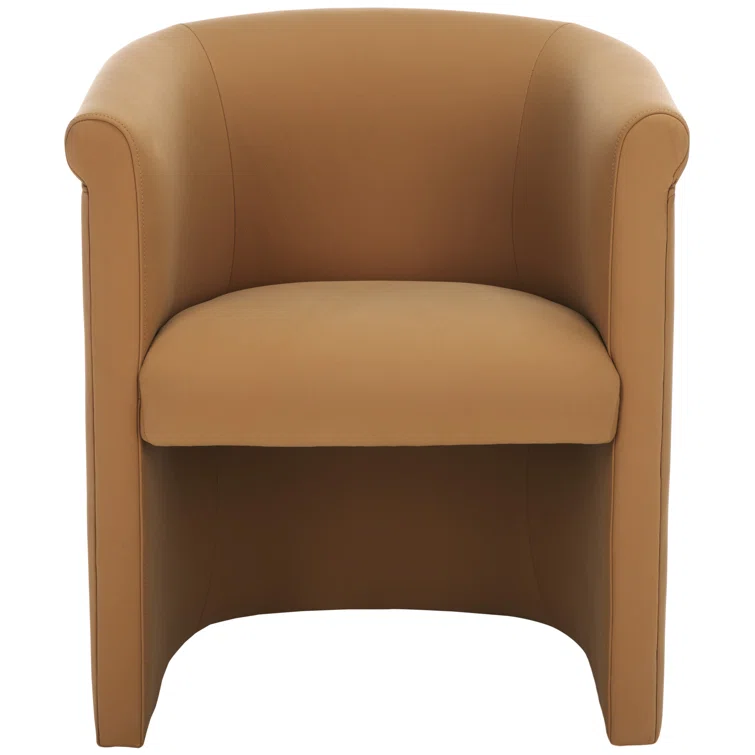 Leather Barrel Chair