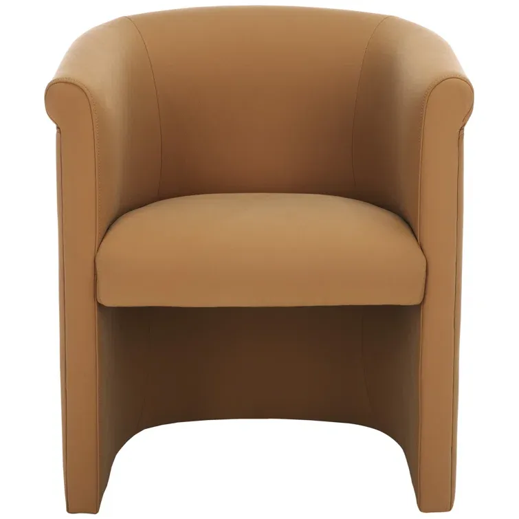 Leather Barrel Chair