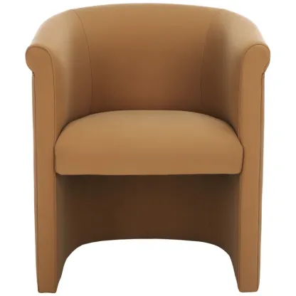 Leather Barrel Chair