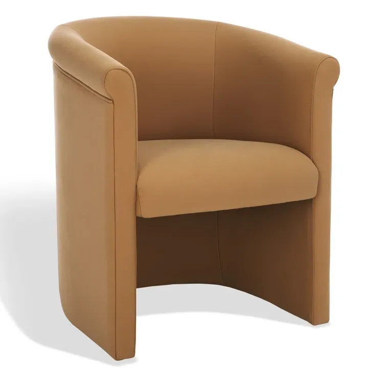 Leather Barrel Chair