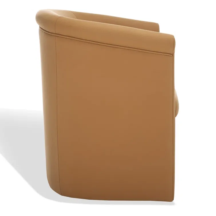 Leather Barrel Chair