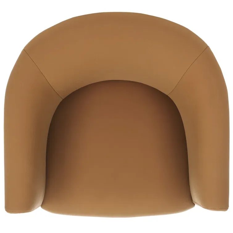 Leather Barrel Chair