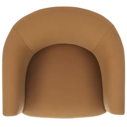 Leather Barrel Chair