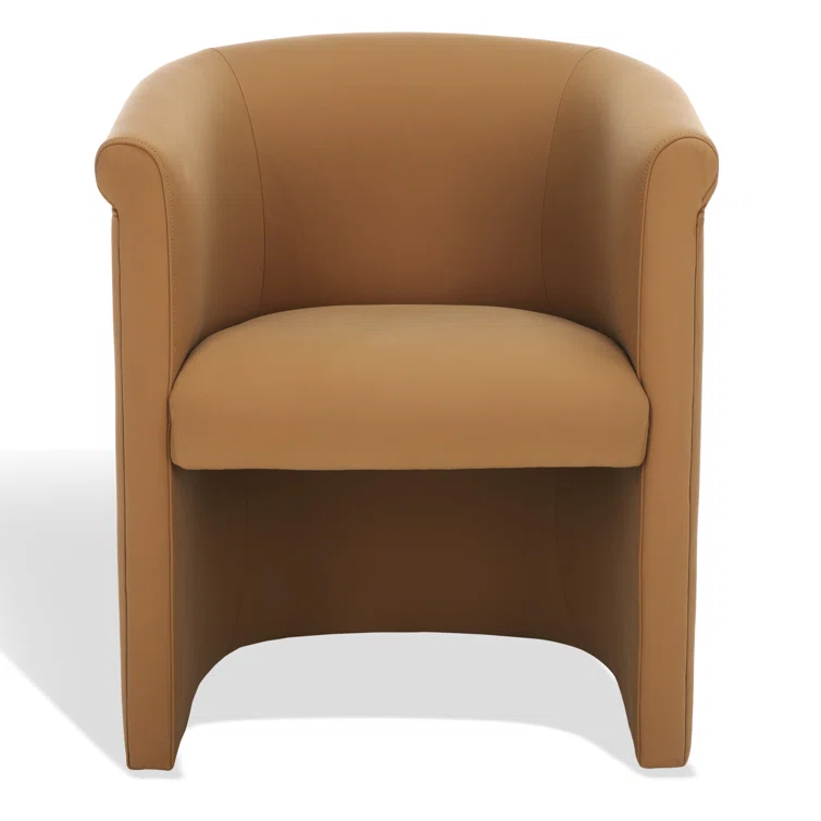 Leather Barrel Chair