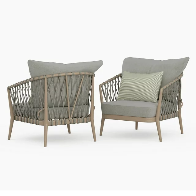 Home Chair in Sand Drift Polyester