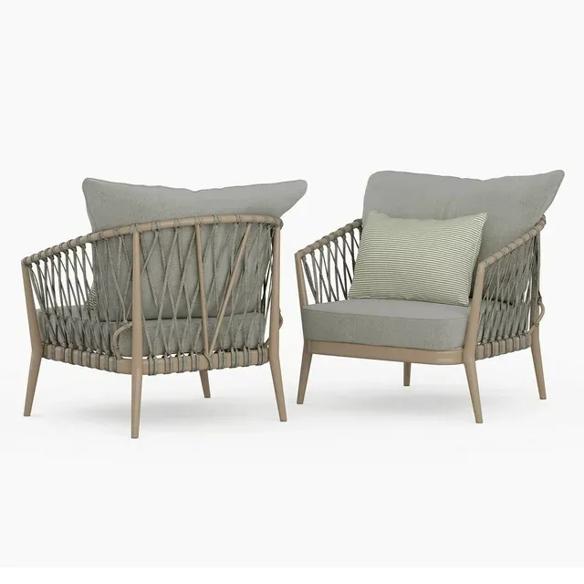 Home Chair in Sand Drift Polyester