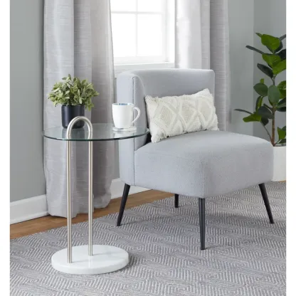 Upholstered Slipper Chair