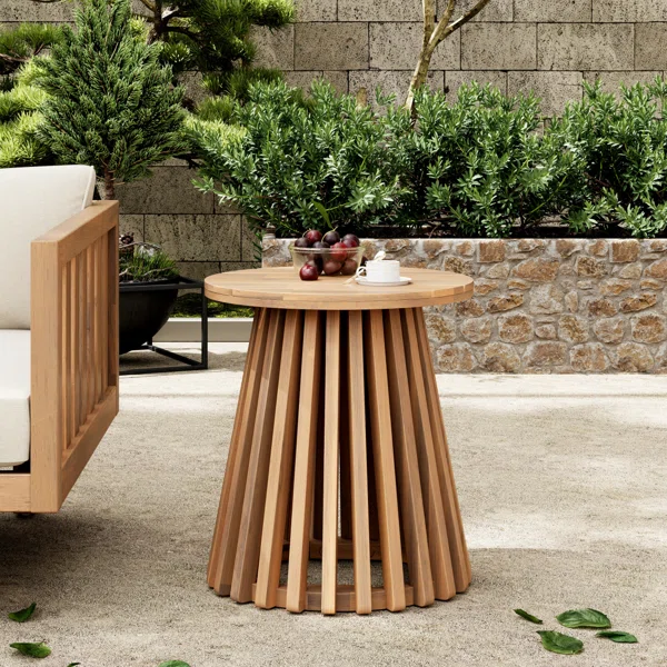 Outdoor Coffee Table, Round Coffee Table, Small Coffee Table, Solid Wood Coffee Table
