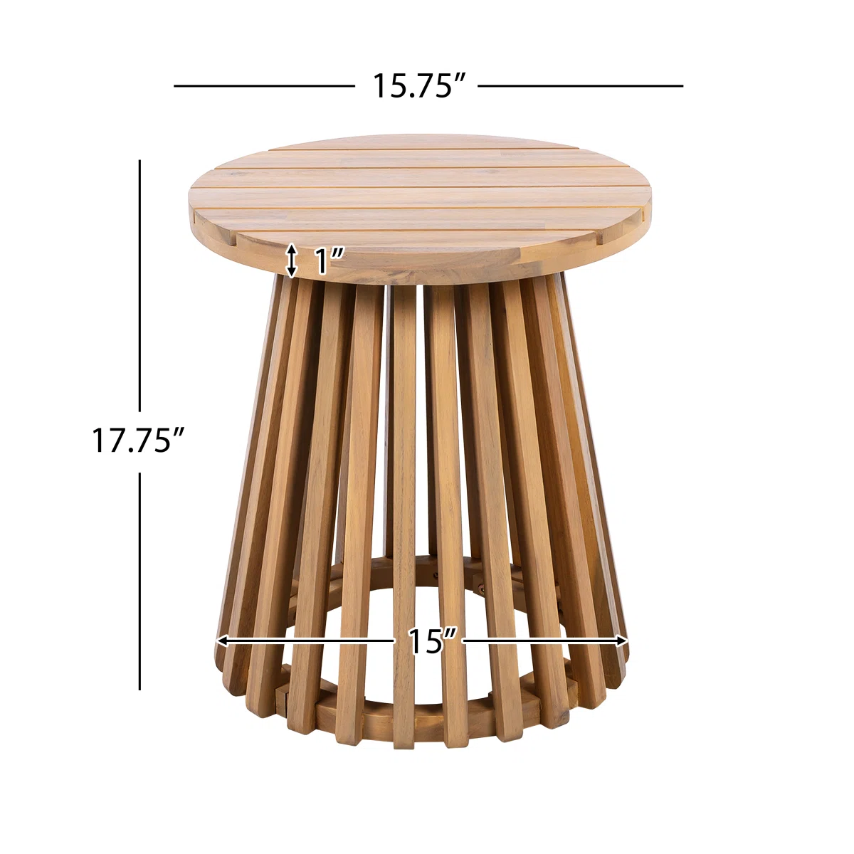 Outdoor Coffee Table, Round Coffee Table, Small Coffee Table, Solid Wood Coffee Table