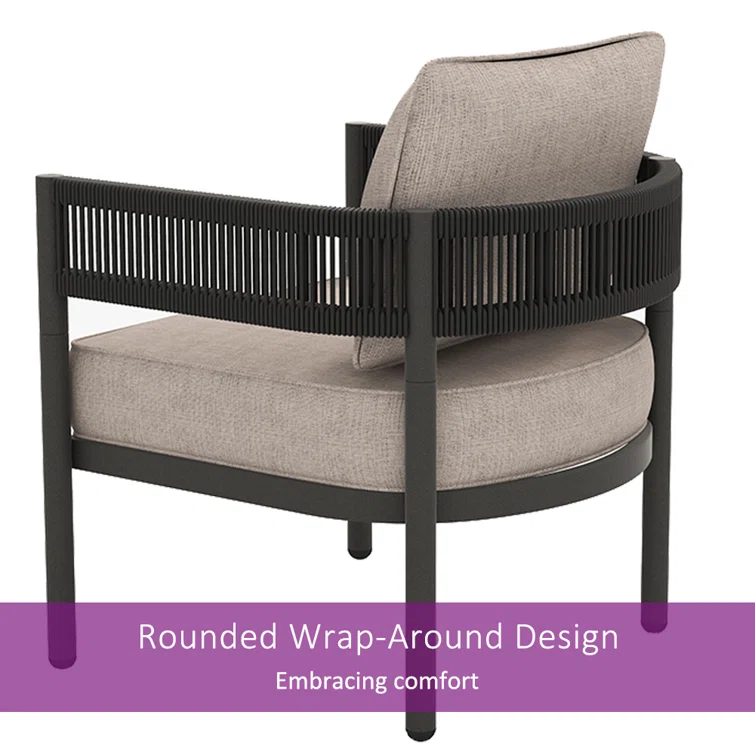 5 Piece Multiple Chairs Seating Group with Cushions