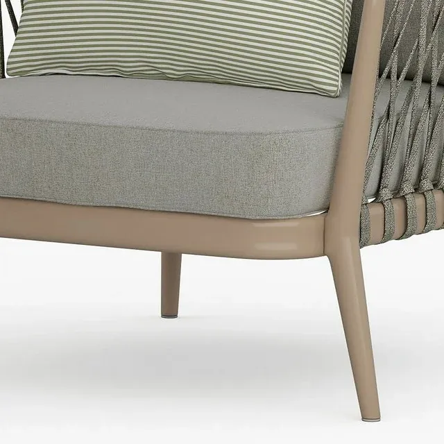 Home Chair in Sand Drift Polyester