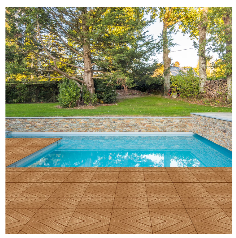 27Pcs Square Plastic Outdoor Flooring 