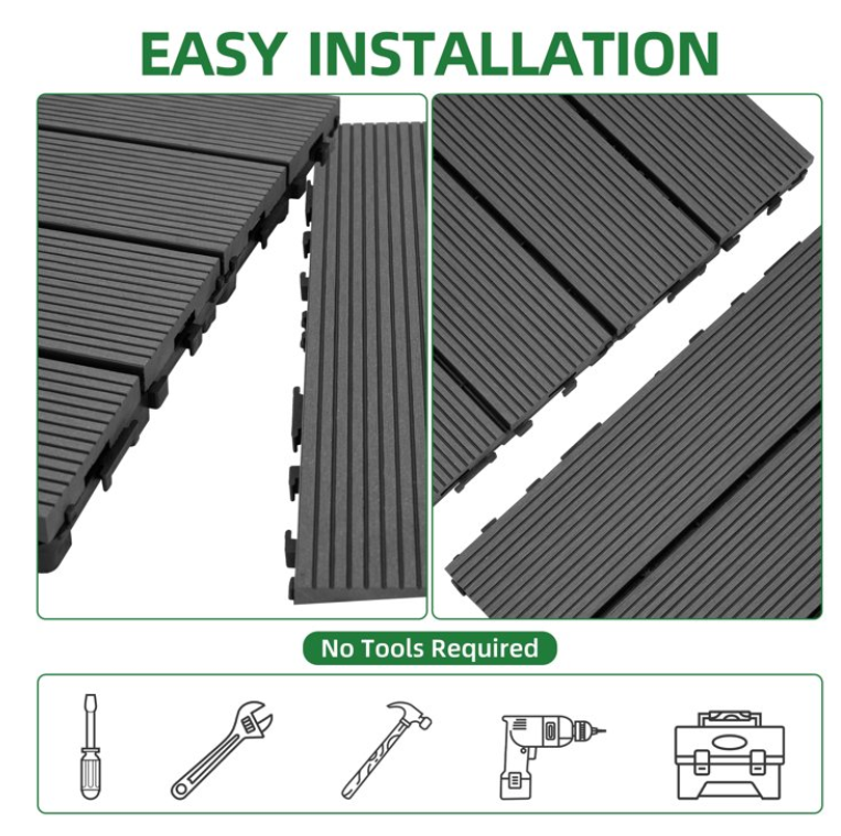 DIY Interlocking Deck Tiles