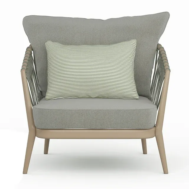 Home Chair in Sand Drift Polyester