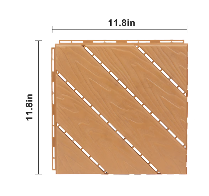 27Pcs Square Plastic Outdoor Flooring 
