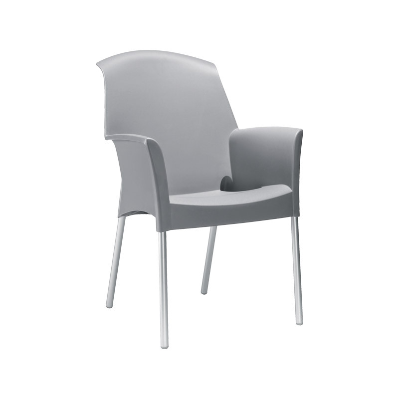 Chair with Armrests Super Fireproof Light Gray