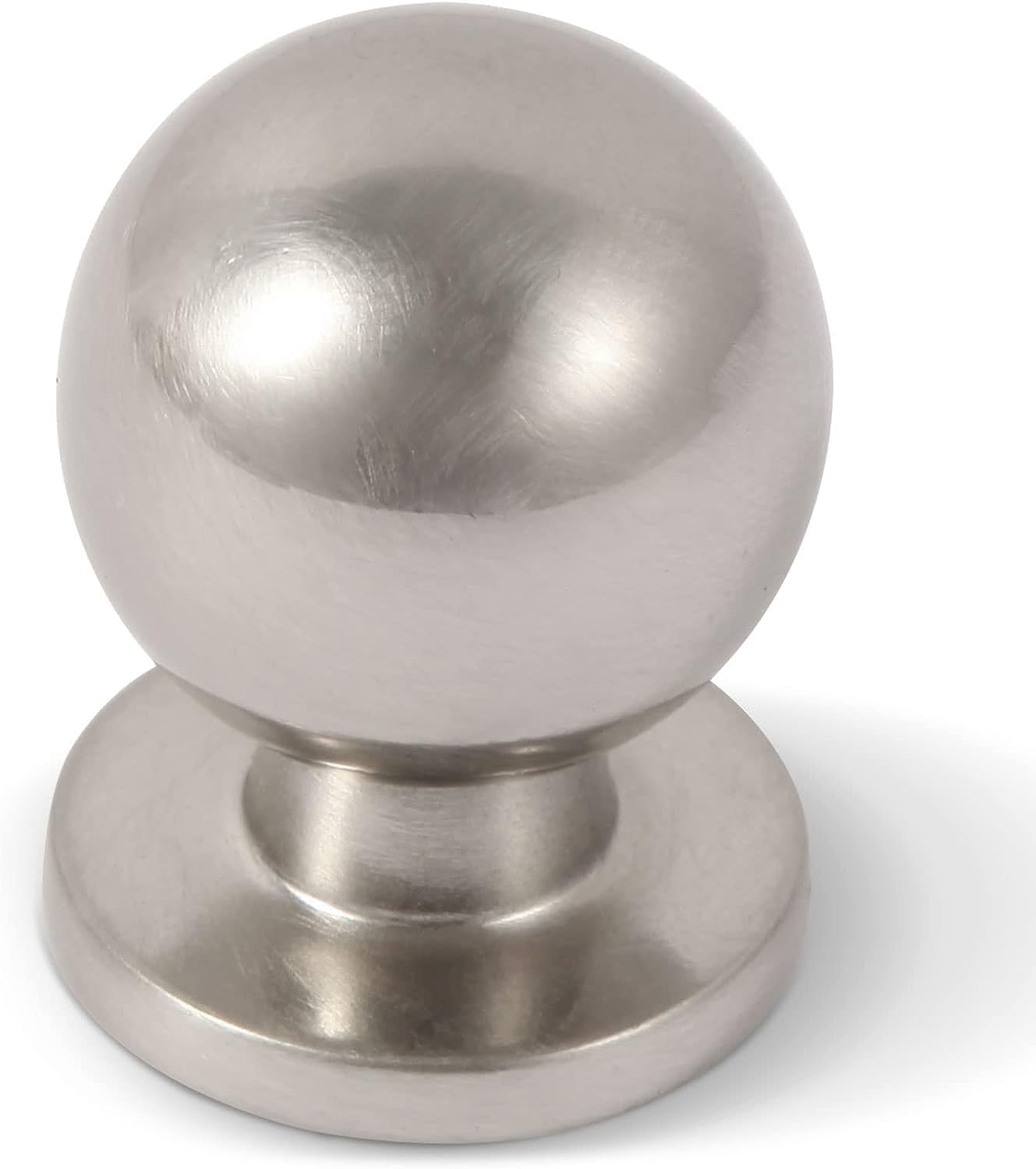 10 Pack 1 Inch (25mm) Diameter Round Solid Vintage Antique Brass Finish Kitchen Cabinet Knobs