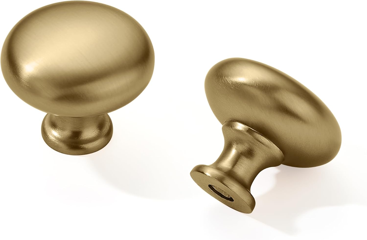 1-1/4" Champagne Bronze Zinc Alloy Cabinet Knobs - Single Hole Center Kitchen Cabinet Pull Hardware for Bedroom