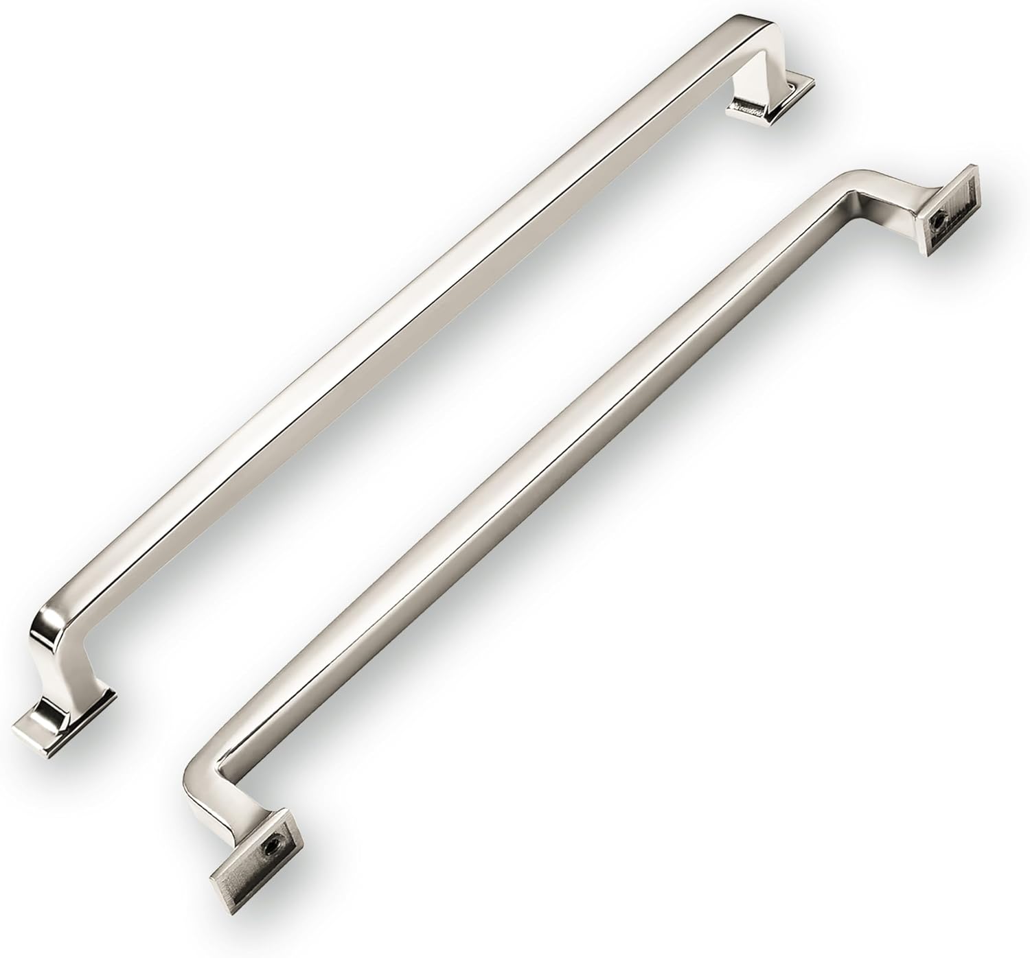 6 Pack 10 Inch Cabinet Handles - Polished Nickel Kitchen Pulls and Drawer Handles