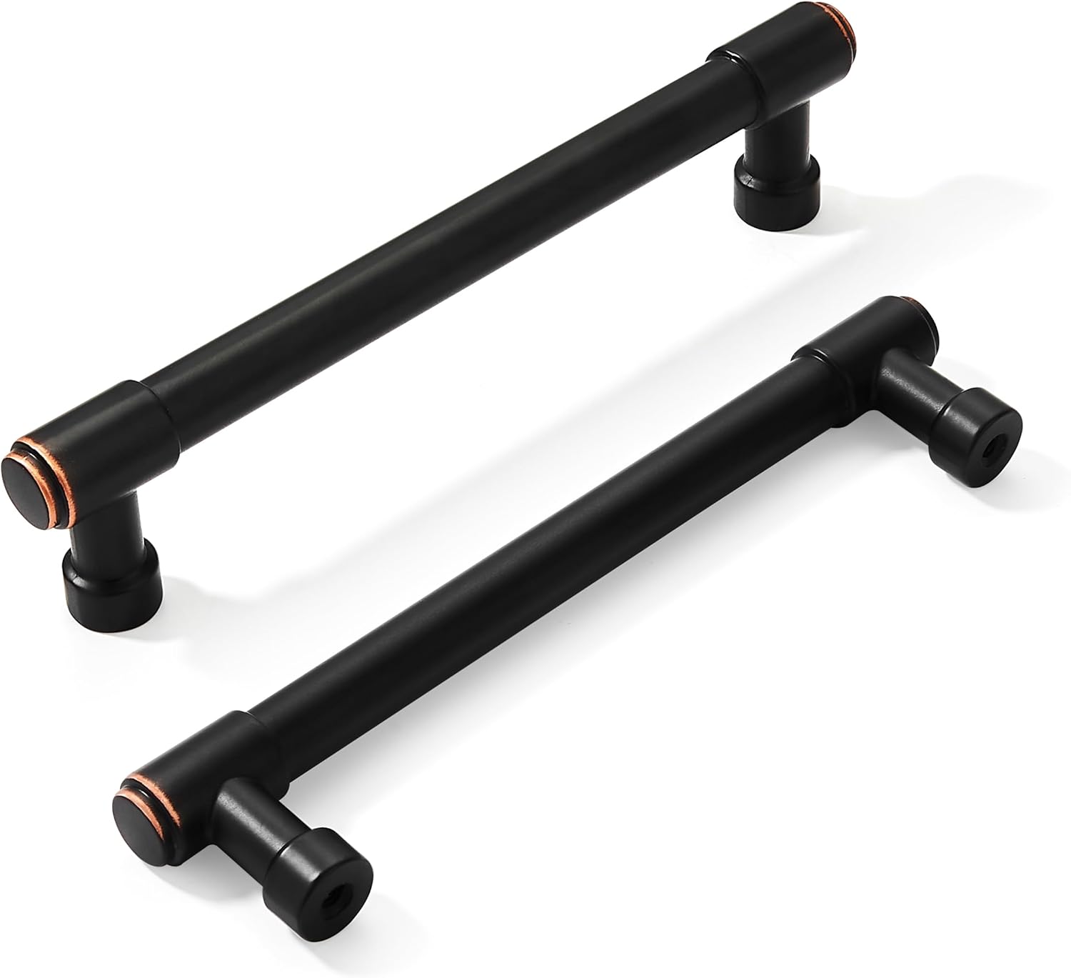 Oil Rubbed Bronze Cabinet Pulls - Center to Center 5" (Approx. 128MM) - Pack of 10 - Kitchen Handles for Cabinets Cupboard Handles Drawer Pulls