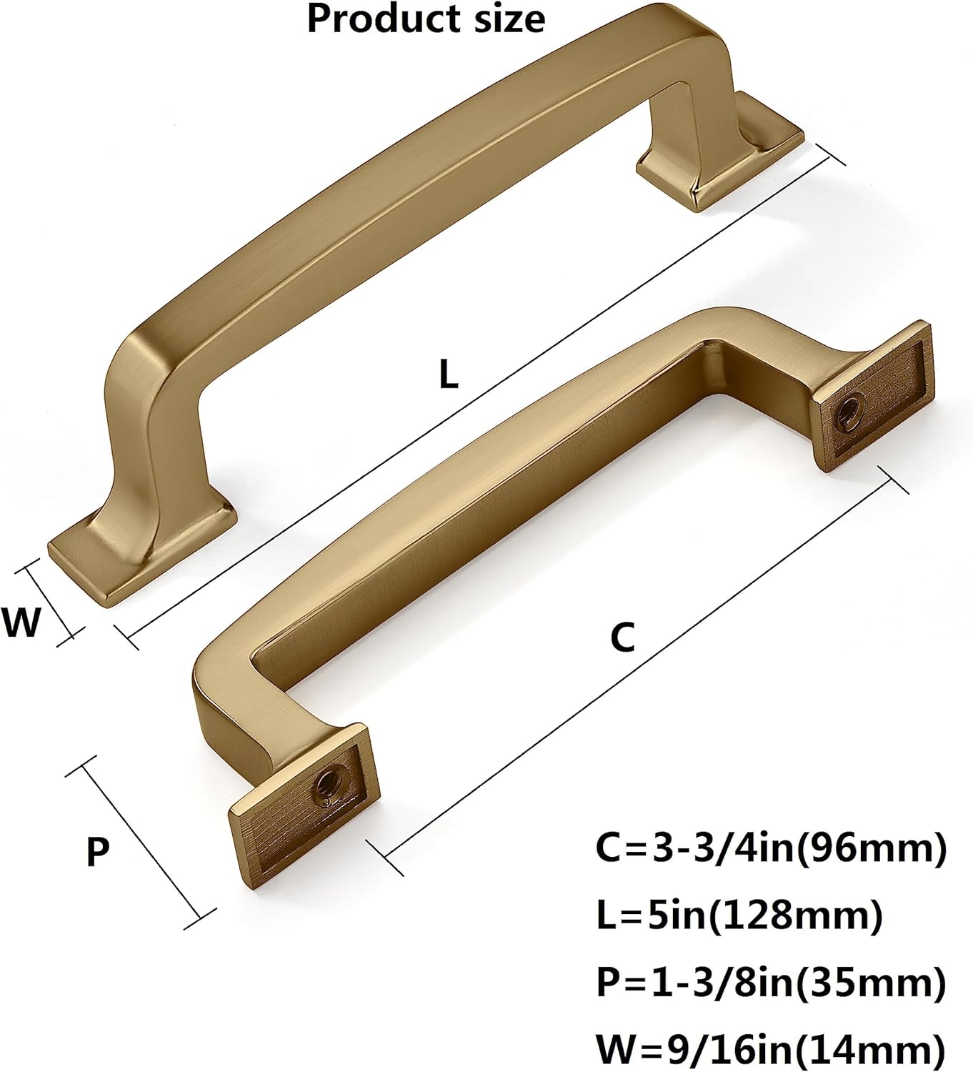Cabinet Hardware Pack Cabinet Handles Champagne Bronze Pulls Warm Brass Drawer Pulls 20 x 3-3/4 Inch