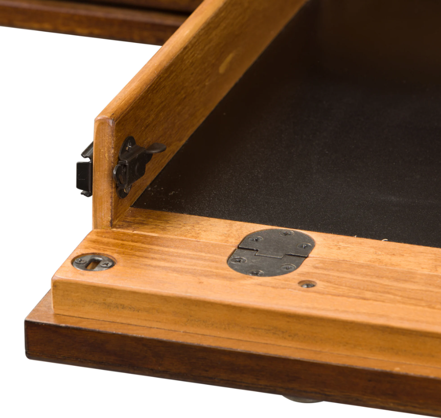 Brown 2pc Writing Desk And Credenza Set