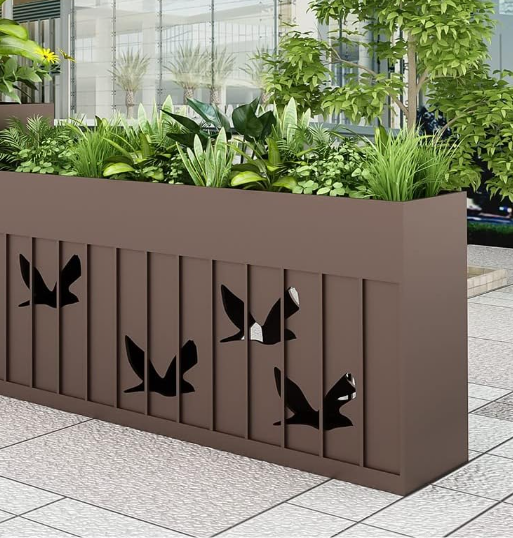 Outdoor Stainless Steel Tree Pot Flower Box