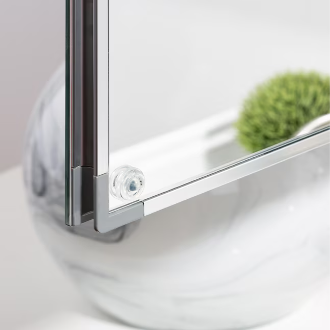 Medicine Cabinet 36-in x 26-in Surface/Recessed Mount Sliver Mirrored Soft Close Medicine Cabinet