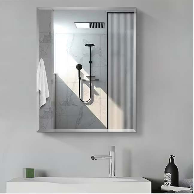 24-in x 30-in Surface/Recessed Mount Polished Mirrored Soft Close Medicine Cabinet