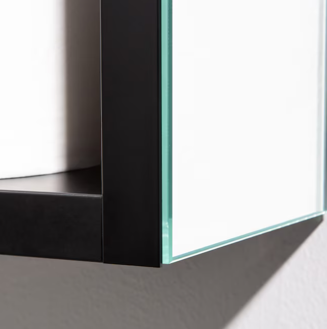 20-in x 26-in Surface/Recessed Mount Polished Mirrored Soft Close Medicine Cabinet