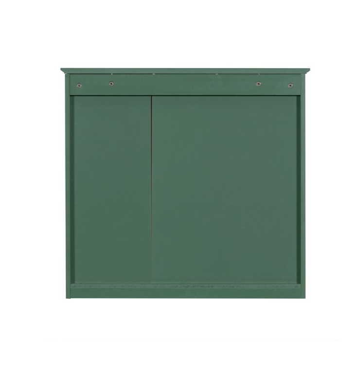 30-in x 28-in Surface Mount Green Mirrored Soft Close Medicine Cabinet