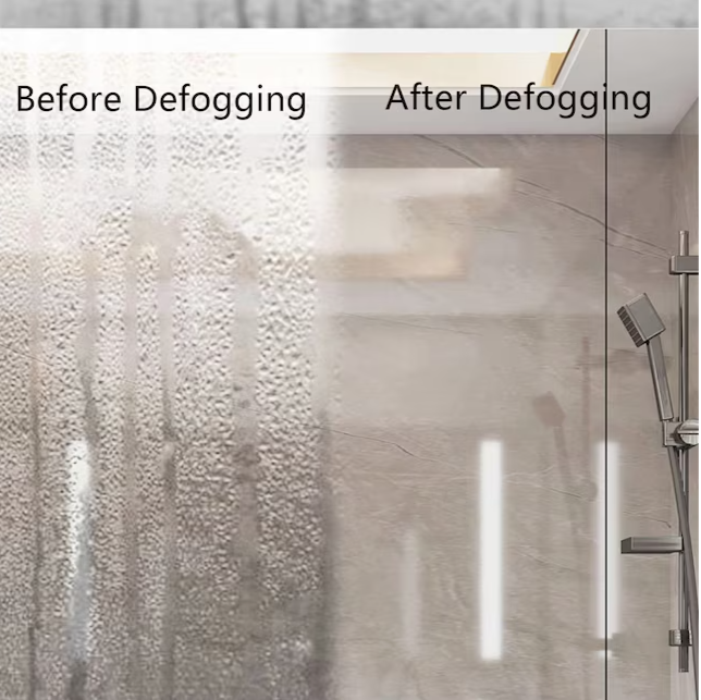 30-in x 20-in LED Fog Free Surface/Recessed Mount Black Mirrored Soft Close Medicine Cabinet