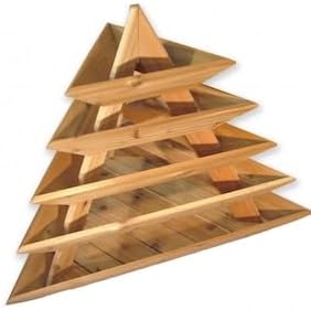 Plant Pyramid Cedar Planter 5-Level Raised Bed