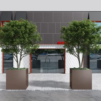 Outdoor Stainless Steel Tree Pot Flower Box Flower Trough Flower Stand