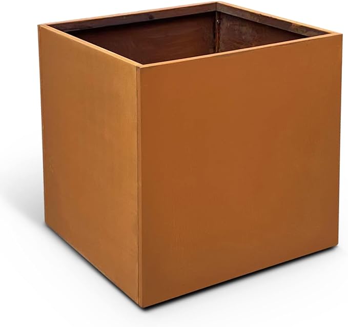Corten Steel Planter Box Metal Square Planters Steel Large Planter