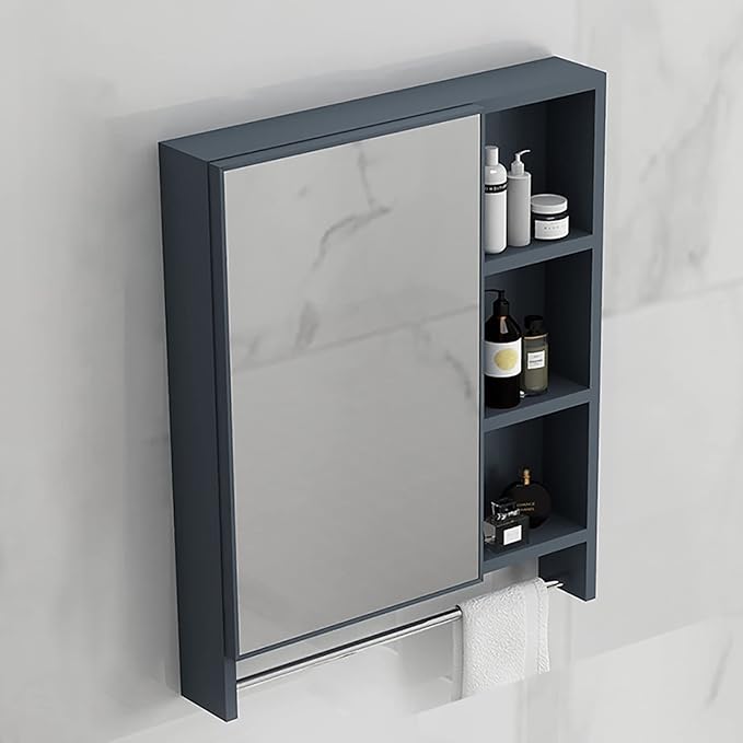Wall Mount Bathroom Mirror Cabinet Medicine Cabinet Hanging Cabinet with Mirror Door