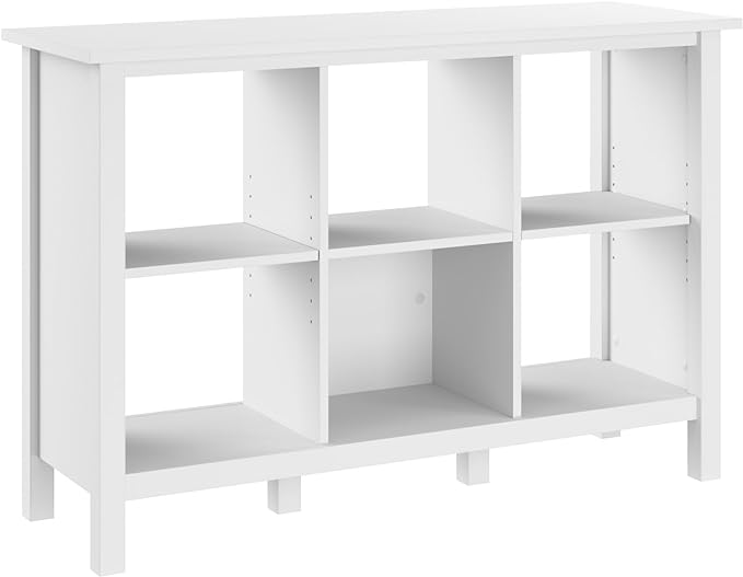6 Cube Organizer in Pure White | Storage for Home Office Workspace