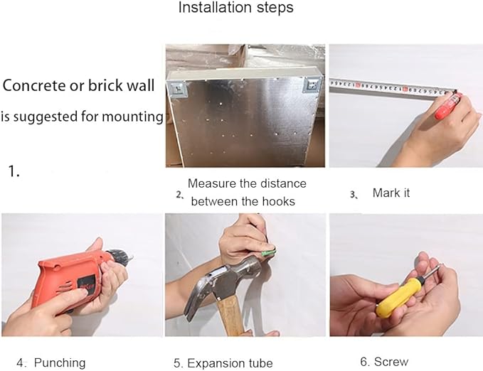 Wall Mount Bathroom Mirror Cabinet Medicine Cabinet Hanging Cabinet with Mirror Door