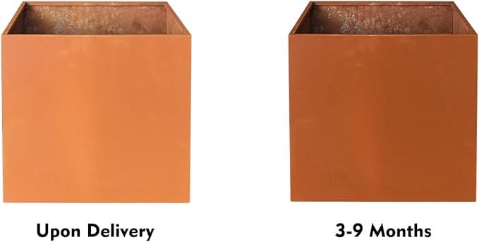 Corten Steel Planter Box Metal Square Planters Steel Large Planter